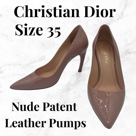Dior Nude Patent Leather Pumps – Size 35 - Picture 1 of 8